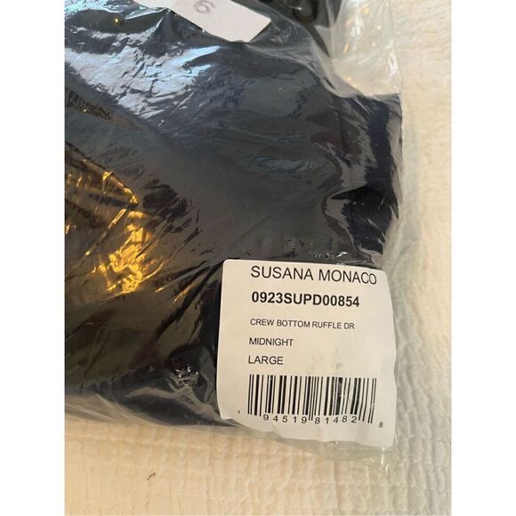 Susana Monaco Crew Ruffle Bottom Dress NEW - Picture 8 of 8